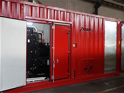 Un cliente australiano ordenó una bomba contra incendios con motor diésel