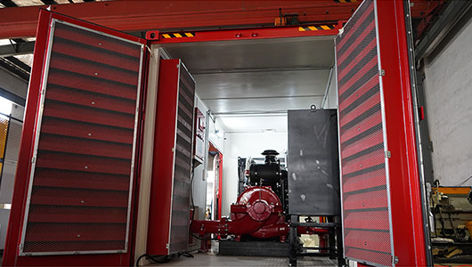 Un cliente australiano ordenó una bomba contra incendios con motor diésel